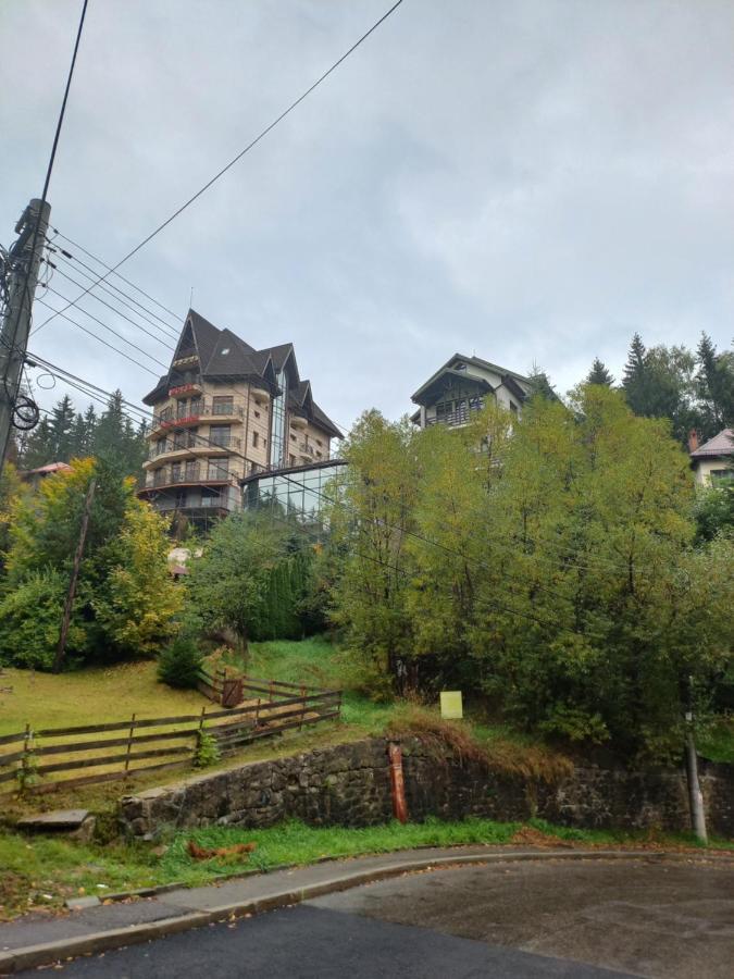 Garsoniera Sinaia Central Cu Terasa In Aer Liber Nu Este La Subsol Blocul Este In Panta Si Numerotat De La Minus 1 Apartamento Exterior foto